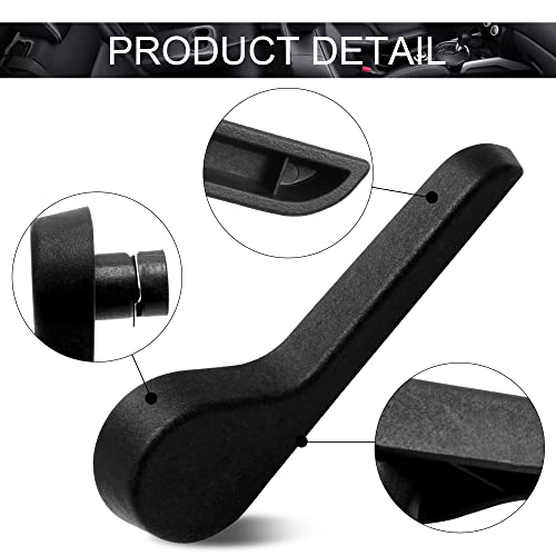 HUSUKU Seat Recliner Handle RH Passenger Side Front Ebony for Chevy GMC Pickup Truck SUV (Black) Replaces: 15232598 OE GM-2511B-FL - Image 4