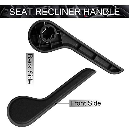 HUSUKU Seat Recliner Handle RH Passenger Side Front Ebony for Chevy GMC Pickup Truck SUV (Black) Replaces: 15232598 OE GM-2511B-FL - Image 3