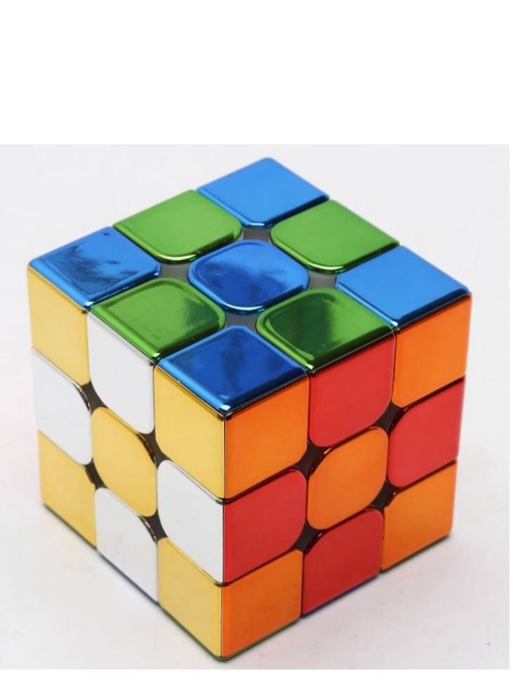 Magic Cube Electroplate Puzzle Early Education Development Toy for Kids 5.6x5.6x5.6cm - Image 2