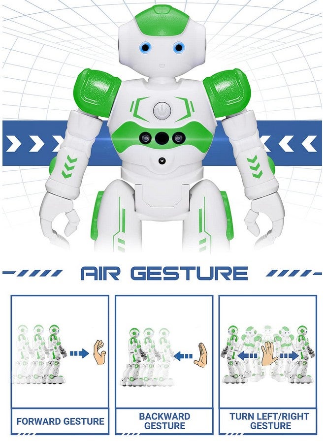 KingsDragon RC Robot Toys for Kids, Gesture & Sensing Remote Control Robot for Age 4 5 6 7 8 Year Old Boys Girls Birthday Present (Green) - Image 3