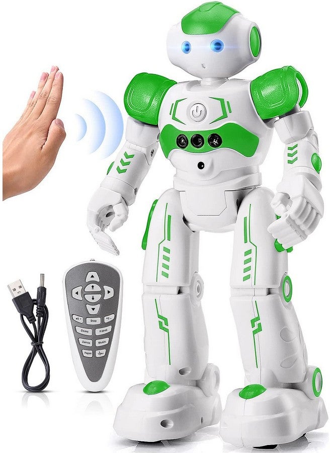KingsDragon RC Robot Toys for Kids, Gesture & Sensing Remote Control Robot for Age 4 5 6 7 8 Year Old Boys Girls Birthday Present (Green) - Image 1
