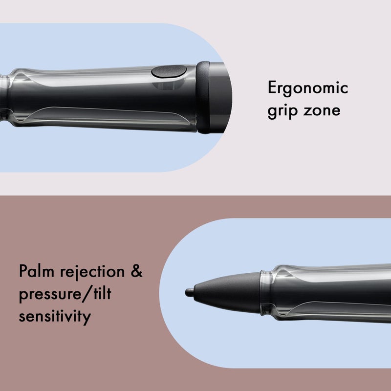 Lamy AL-star EMR black (POM tip) - Stylus Pen for many Android devices - Touchscreen pen with ergonomic grip - precise writing & drawing on digital media - with function button - Image 4