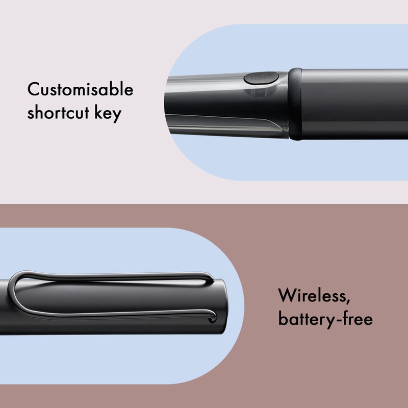 Lamy AL-star EMR black (POM tip) - Stylus Pen for many Android devices - Touchscreen pen with ergonomic grip - precise writing & drawing on digital media - with function button - Image 5