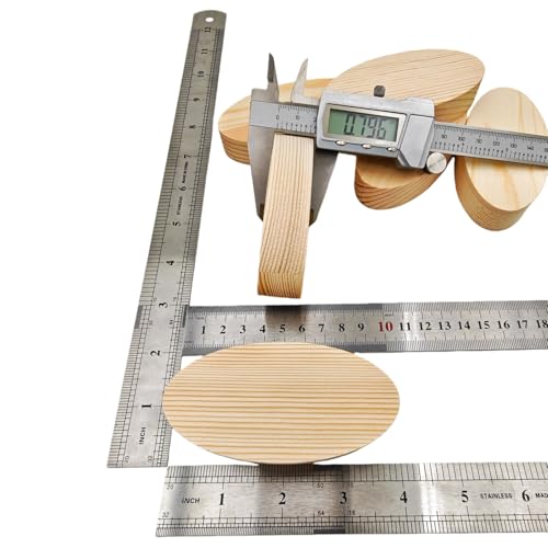Anktily Oval Pine Wooden Blocks for Whittling and Engraving, Unfinished Natural Wood Boards for Wood Burning and Painting (4x2x0.8in/6pcs) - Image 3