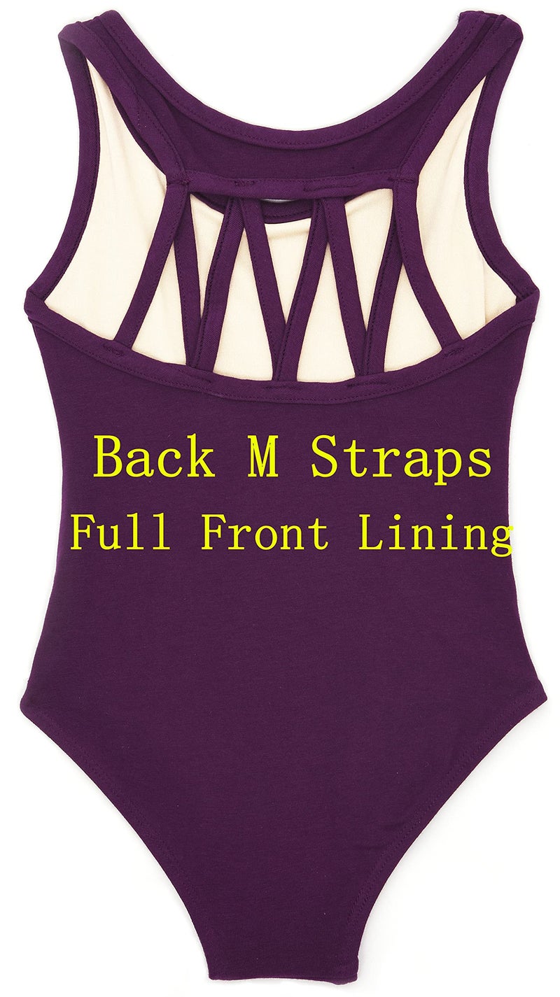 DANSHOW Tank Dance Leotards for Girls,Back M Straps(6001-L-09B) - Image 3