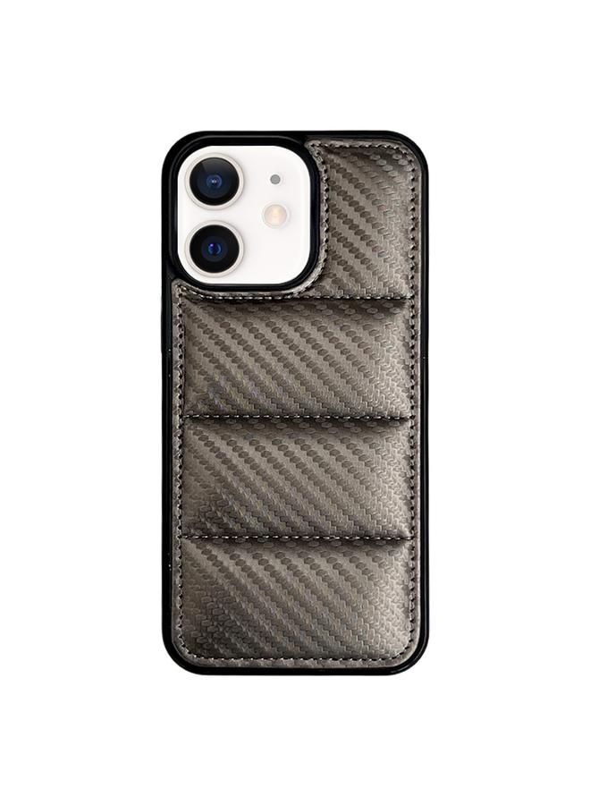 اس-توب جراب لهاتف iPhone 12 مصنوع من ألياف الكربون وغطاء خلفي مبطن - Image 1