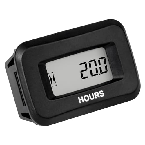 Runleader عداد ساعات رقمي من رانليدر، DC 5V إلى 60V لجرار جز العشب، عربة جولف، رافعة شوكية، منزل متنقل، آلة طحن وغيرها (1) - Image 1