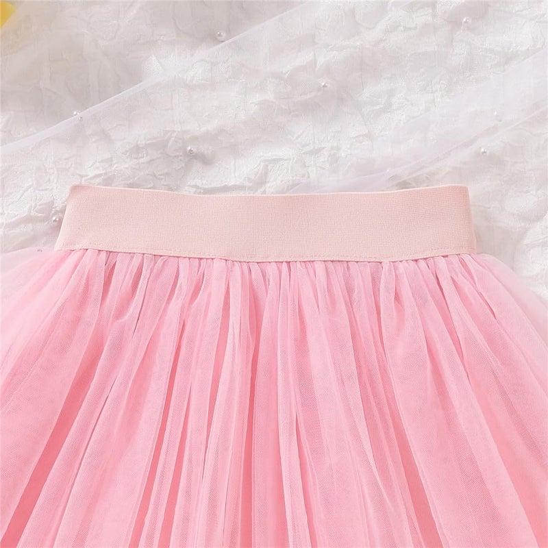 CPEI 6th Birthday Outfit for Girls 6 Year Old Six Sixth Sweatshirt Tutu Skirt Fall Clothes (US, Age, 6 Years, Pink) - Image 3