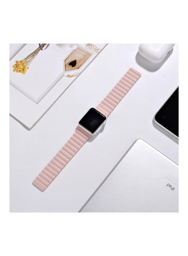 Replacement Strap For Apple Watch Series 6/SE/5/4 40mm And 3/2/1 38mm Pink - Image 3