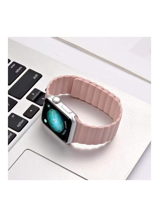 Replacement Strap For Apple Watch Series 6/SE/5/4 40mm And 3/2/1 38mm Pink - Image 4