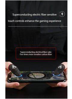 Ant Gaming Finger Sleeves for Mobile Gaming, Gamer Thumb Sleeves Mobile Gaming Stabilizer Compression Support Sleeve, Sweat Absorbing Odorless Breathable Seamless Finger Sleeve for PUBG and Other Games Pl  - Image 2