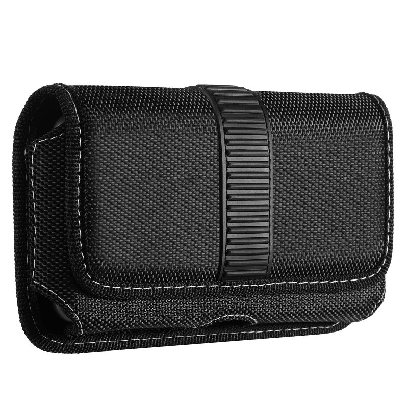 GraGra Cell Phone Holster Nylon Belt Clip Holster Updated Stereoscopic Outlook Mobile Phone Belt Pouch Fits for iPhone 13 Pro  1312  12 Pro  11  Samsung S21  S10  S9  S8