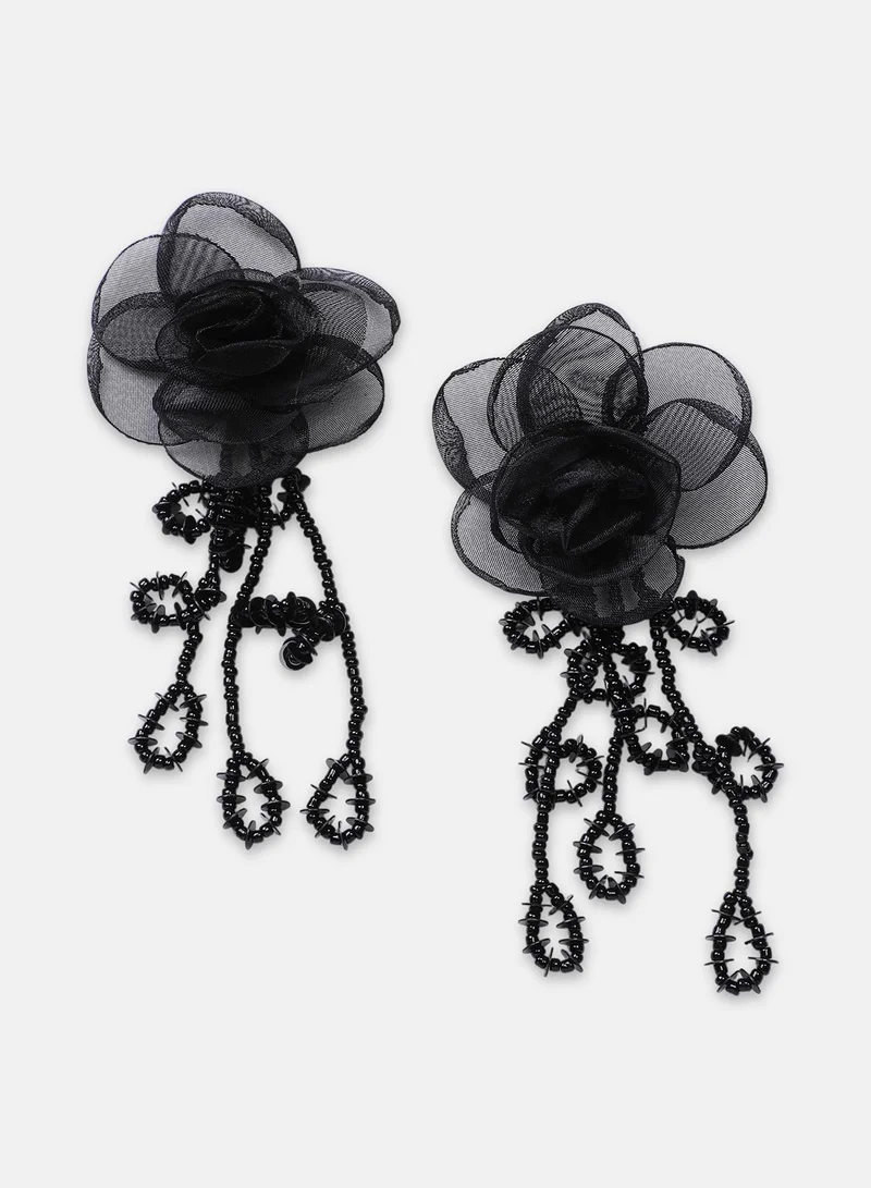 SOHI Blosselle Artificial Drop Earring Jewellery
