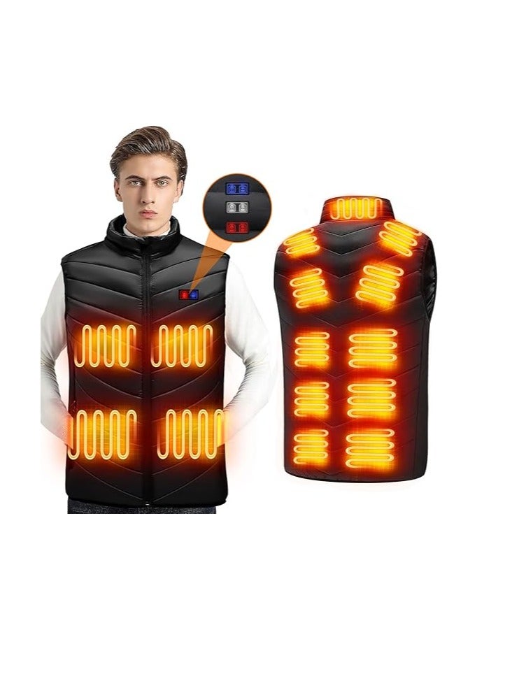 general 15-zone heated thermal vest, lightweight soft polar liner thermal vest, smart electric light thermal jacket - Image 1