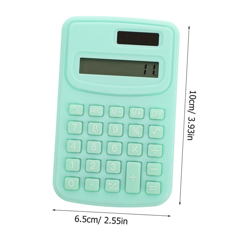Mini Solar Calculator For Students Office Basic Math Tool Portable Pocket Size - Image 3