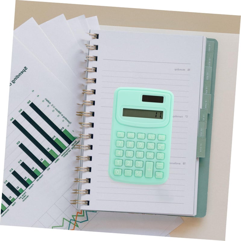 Mini Solar Calculator For Students Office Basic Math Tool Portable Pocket Size - Image 5