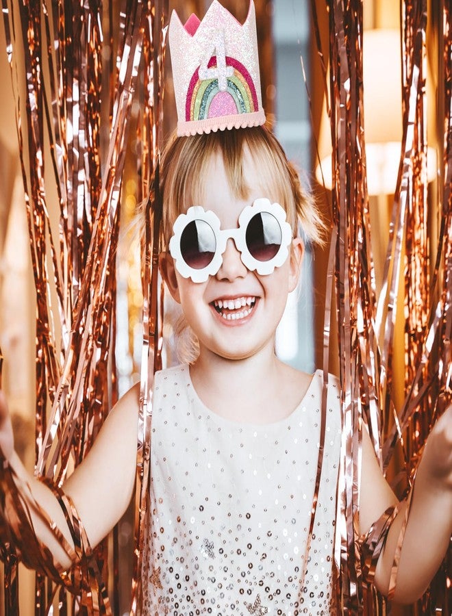 Atoden 4 Year Old Girl Birthday Gifts 4th Birthday Decorations Four Year Old Girl Rainbow Birthday Hat Birthday Headband Princess Tiara Birthday Crown Birthday Accessories for Party Photo Props - Image 3