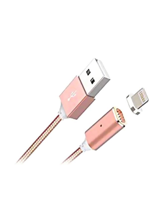 NIBEMINENT Magnetic Micro USB Cable For Samsung J1 Ace Pink/Silver - Image 1