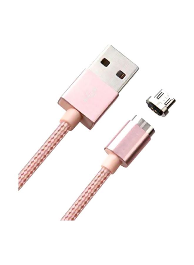 NIBEMINENT Magnetic Micro USB Cable For Samsung J1 Ace Pink/Silver - Image 2