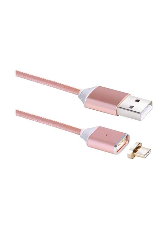 NIBEMINENT Magnetic Micro USB Cable For Samsung J1 Ace Pink/Silver - Image 3