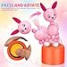 NUOBESTY Wooden Push Puppets Toys Kids Finger Thumb Puppets Animal Figurines Party Favors Press Base Toy Role Play Performance Props 12pcs Random Colors - Image 4