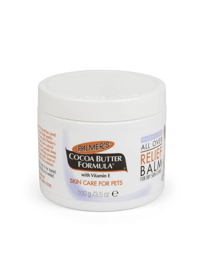 PALMER'S For Pets Cocoa Butter Fragrance Free All Over Relief Balm For Dogs | Dog Skin Soother Balm, Dog Paw Balm For Dry Skin & Pads Cocoa Butter Formula With Vitamin E For Pets (Ff15589)  - Image 1