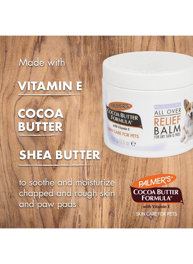 PALMER'S For Pets Cocoa Butter Fragrance Free All Over Relief Balm For Dogs | Dog Skin Soother Balm, Dog Paw Balm For Dry Skin & Pads Cocoa Butter Formula With Vitamin E For Pets (Ff15589)  - Image 3