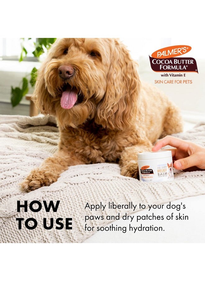 PALMER'S For Pets Cocoa Butter Fragrance Free All Over Relief Balm For Dogs | Dog Skin Soother Balm, Dog Paw Balm For Dry Skin & Pads Cocoa Butter Formula With Vitamin E For Pets (Ff15589)  - Image 4