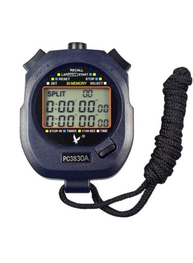 Generic Tianfu Stopwatch PC3830A PC3860 Professional Fitness Sports Special Sports Timer Waterproof 3830-Display Accuracy:Tianfu 3830A - Image 1