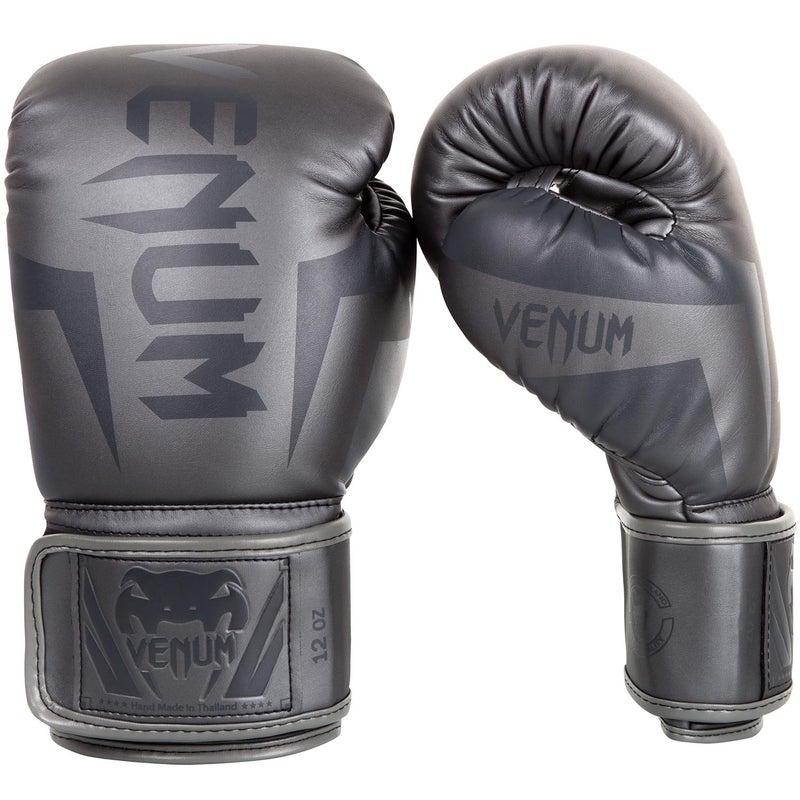 Venum Elite Boxing Gloves GreyGrey - Image 2