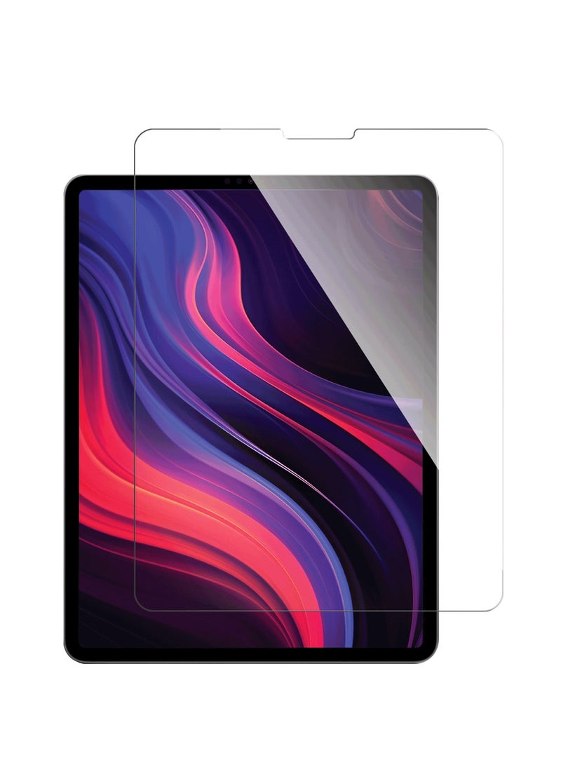 Moxedo Ultra Shield Tempered Glass Screen Protector HD Clear 9H Hardness Micro Curved Edges with Installation Guide Compatible with    iPad 12.9 2022 - Image 1