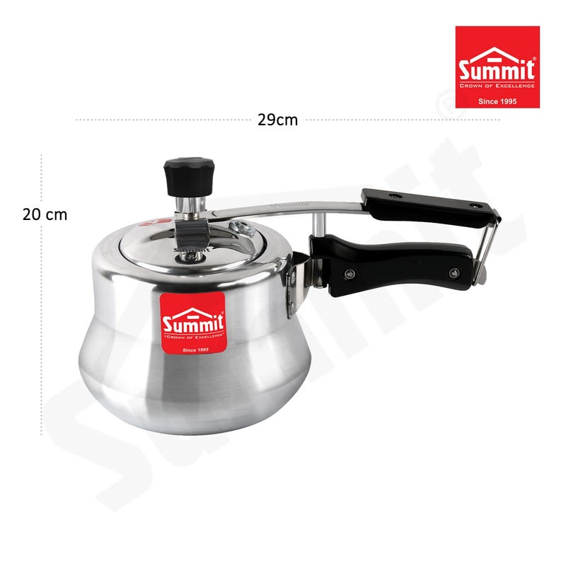Summit Inner Lid 2 Litres Handi Induction Base Supreme Aluminium Pressure Cooker - Image 3