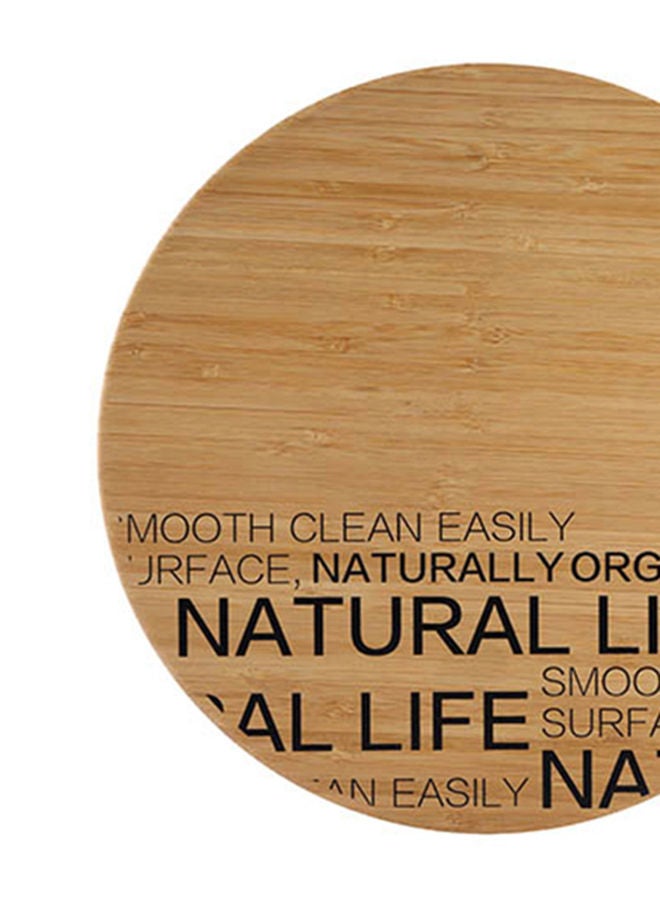 BERGNER Natural Round Bamboo Cutting Board 30cm - Image 2