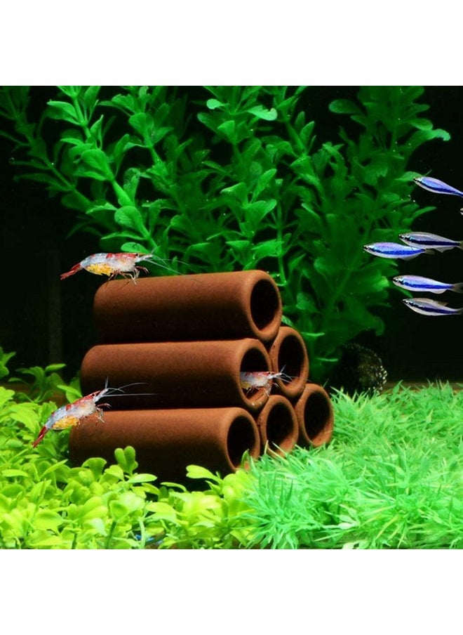 XMHF XMHF Aquarium Breeding Cave Ceramic Shrimp Shelter Spawning Tube Shrimp Habitat Ornament Hiding Cave Decorations Hideaway Pipe  - Image 2