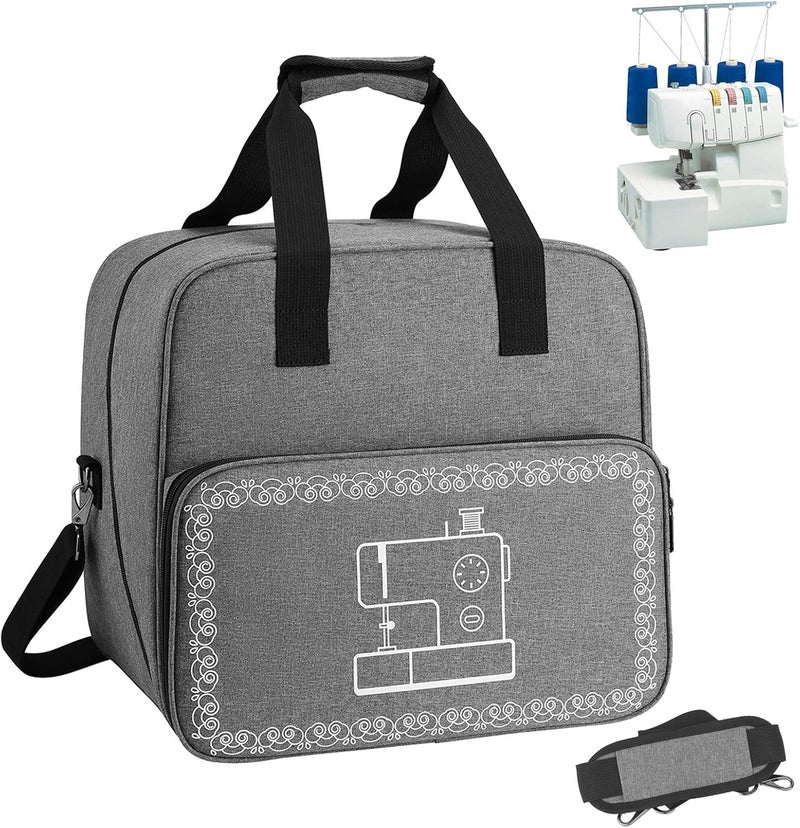 Coopay Overlocker Machine Bag and Storage, Carrying Case for Overlocker, Travel Protective Case for Storing and Protecting Overlocker, With Compartments and Pockets, Large, Lightweight - Image 1