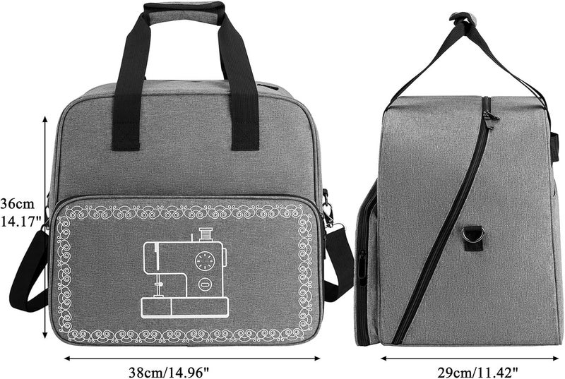Coopay Overlocker Machine Bag and Storage, Carrying Case for Overlocker, Travel Protective Case for Storing and Protecting Overlocker, With Compartments and Pockets, Large, Lightweight - Image 4
