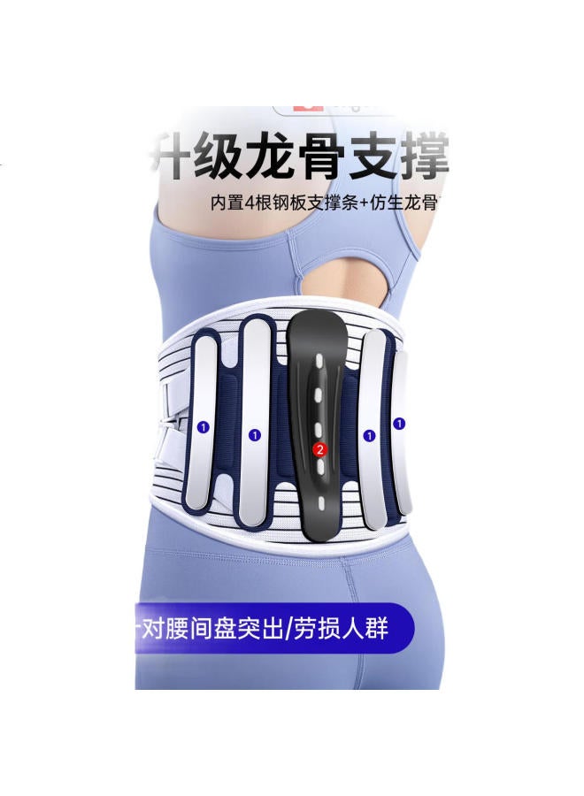KYOLENS Medical Back Support Belt For Herniated Disc, Sports, Lumbar Muscle, Spine Dislocation, Labor Injury, Steel Plate Support, Self-Heating And Warm - Image 3