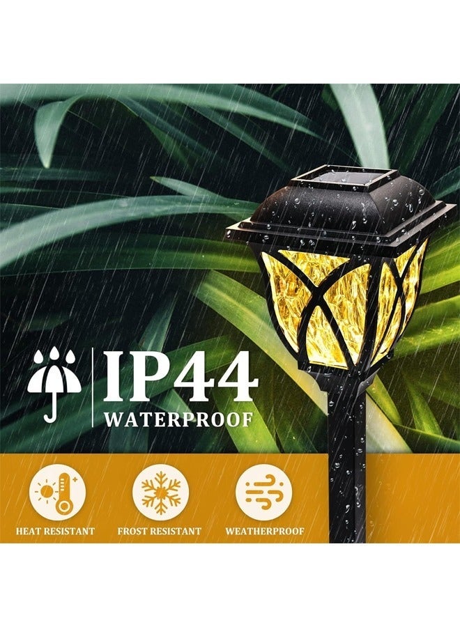Arabest 4 PCS Solar Pathway Lights, LED Solar Garden Lights Outdoor, Waterproof Solar Powered Path Lights for Yard, Patio, Landscape, Walkway (Warm White) ﻿ - Image 4