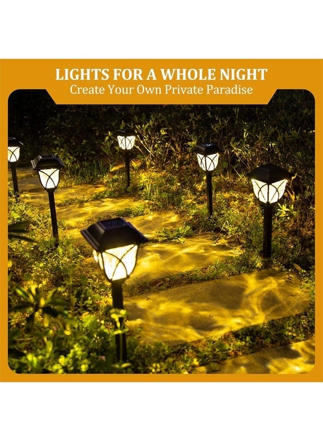 Arabest 4 PCS Solar Pathway Lights, LED Solar Garden Lights Outdoor, Waterproof Solar Powered Path Lights for Yard, Patio, Landscape, Walkway (Warm White) ﻿ - Image 3