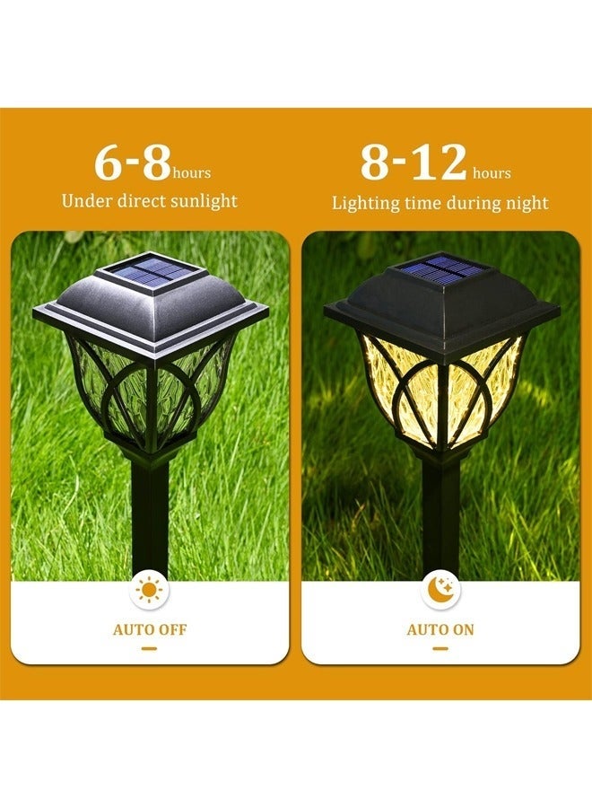 Arabest 4 PCS Solar Pathway Lights, LED Solar Garden Lights Outdoor, Waterproof Solar Powered Path Lights for Yard, Patio, Landscape, Walkway (Warm White) ﻿ - Image 5