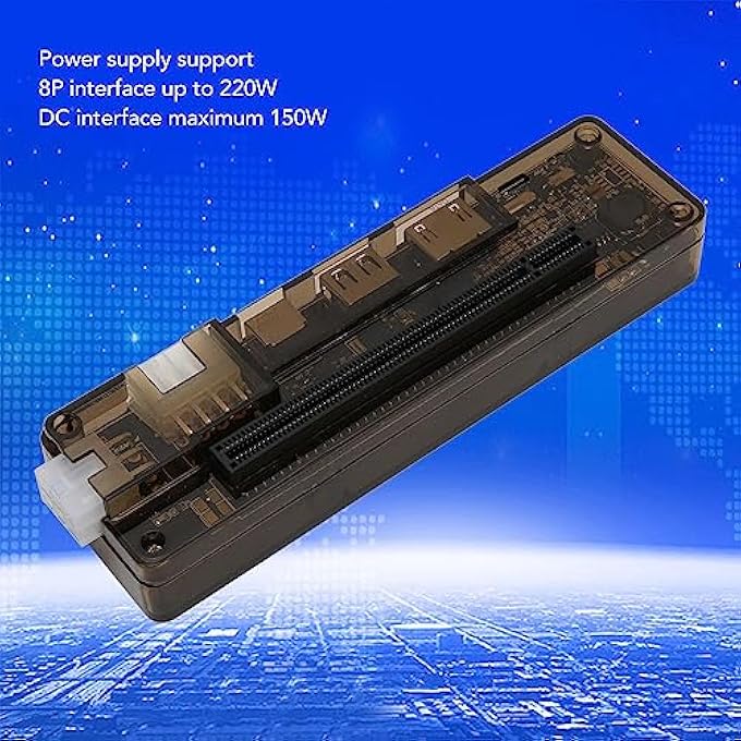 rayihni EXTERNAL GRAPHICS CARD DOCK FOR LAPTOP, EXP GDC PCIE X16 USB DATA CABLE, 8 PIN POWER SUPPLY, SUPPORT 220W, WIDE RANGE OF APPLICATIONS (#1) - Image 3