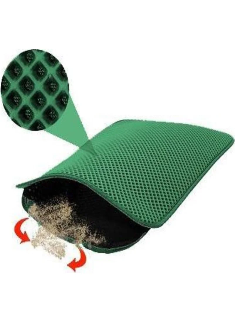Tineke Screened Cat Toilet Mat 60X42 CM Cat Mat Green