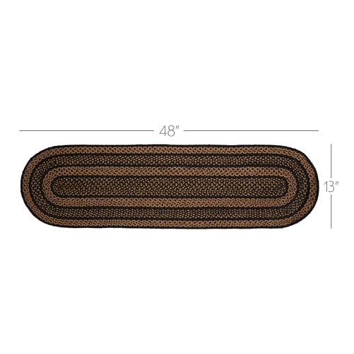 VHC Brands Farmhouse Jute Runner 13x48 Country Kitchen Tabletop Design - Image 3