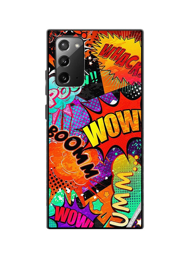 VR CREATIVE Protective Case Cover For Samsung Galaxy Note20 5G Multiple Sticker Design Multicolour - Image 1