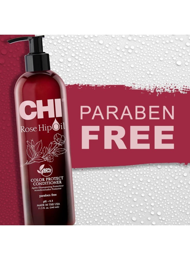 CHI Rose Hip Oil Blend Color Protect Conditioner 340ml - Image 2