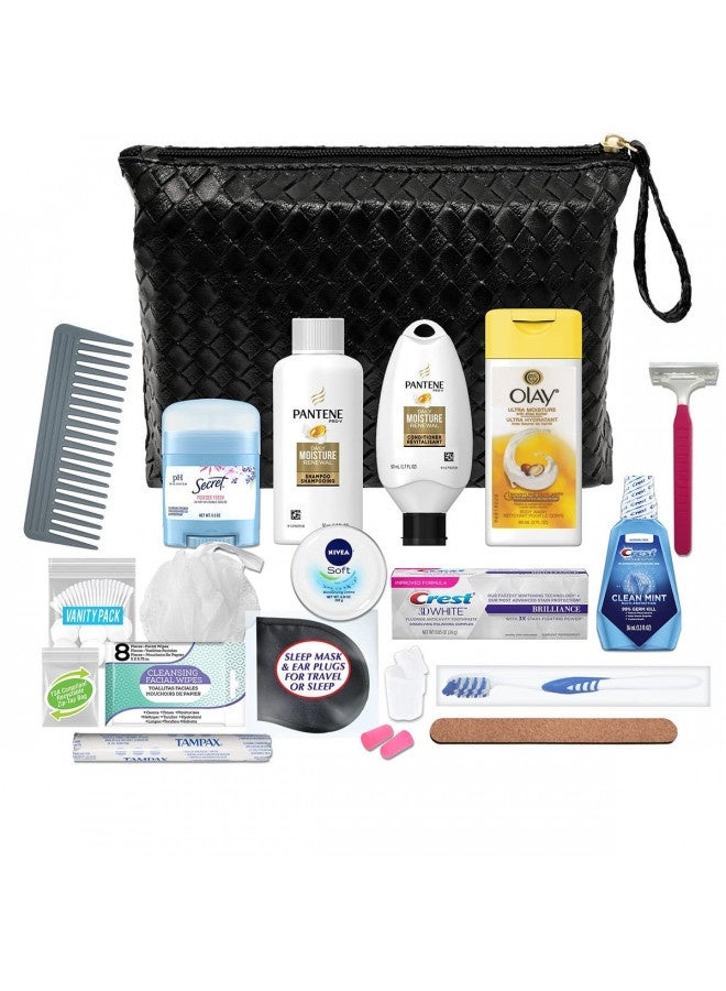 Convenience Kits International Convenience Kits International Women’S Premium 20-Piece Kit With Travel Size Tsa Compliant Essentials In Stylish Cosmetic Bag - Image 3