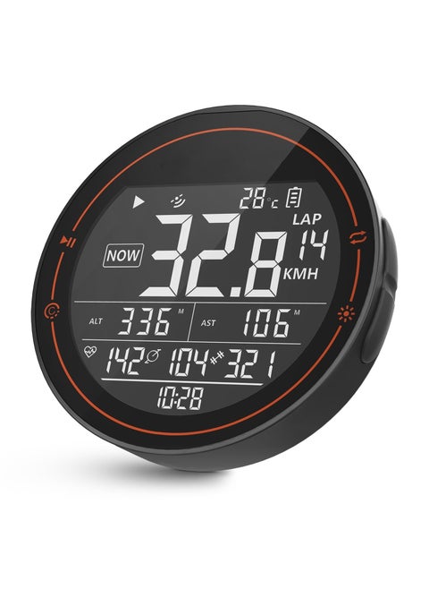 كمبيوتر دراجة GPS مع اتصال ANT+ وبلوتوث، كمبيوتر ركوب الدراجات اللاسلكي ومقياس السرعة ومقياس المسافات، كمبيوتر دراجة مقاوم للماء، جهاز تتبع GPS صغير بشاشة 2.5 بوصة لراكبي الدراجات في الهواء الطلق