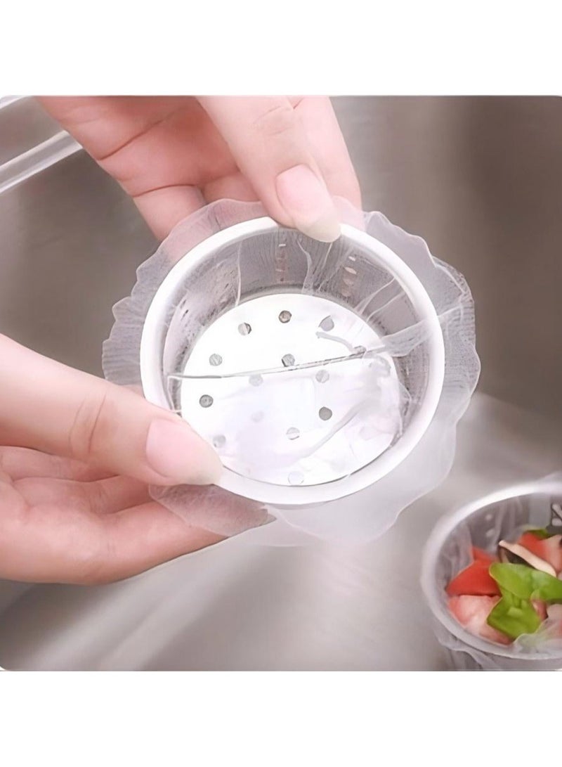 KHAJUL 300-Piece Kitchen Sink Filter Disposable Sewer Drain Anti-blocking Garbage Bag Pool Leak Mesh Bag Mesh Strainer Sink Garbage Net - Image 2