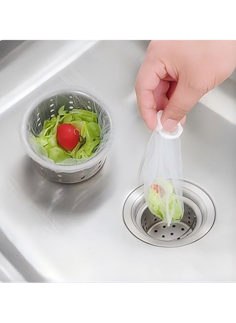 KHAJUL 300-Piece Kitchen Sink Filter Disposable Sewer Drain Anti-blocking Garbage Bag Pool Leak Mesh Bag Mesh Strainer Sink Garbage Net - Image 3