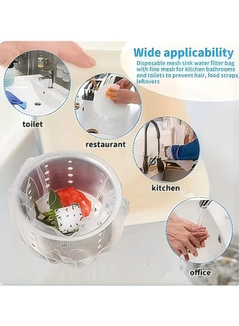 KHAJUL 300-Piece Kitchen Sink Filter Disposable Sewer Drain Anti-blocking Garbage Bag Pool Leak Mesh Bag Mesh Strainer Sink Garbage Net - Image 5
